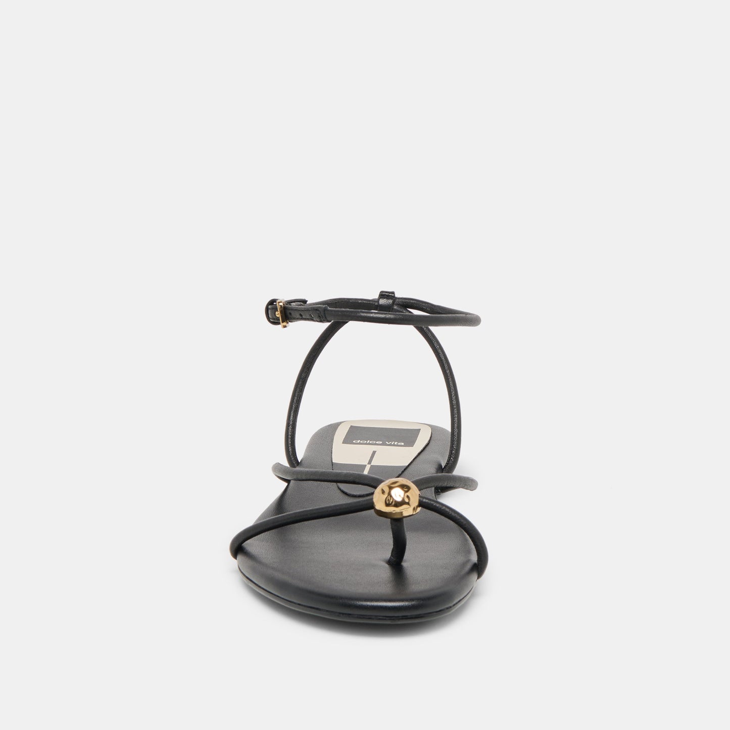 Kenley Black Leather Sandals Dolce Vita