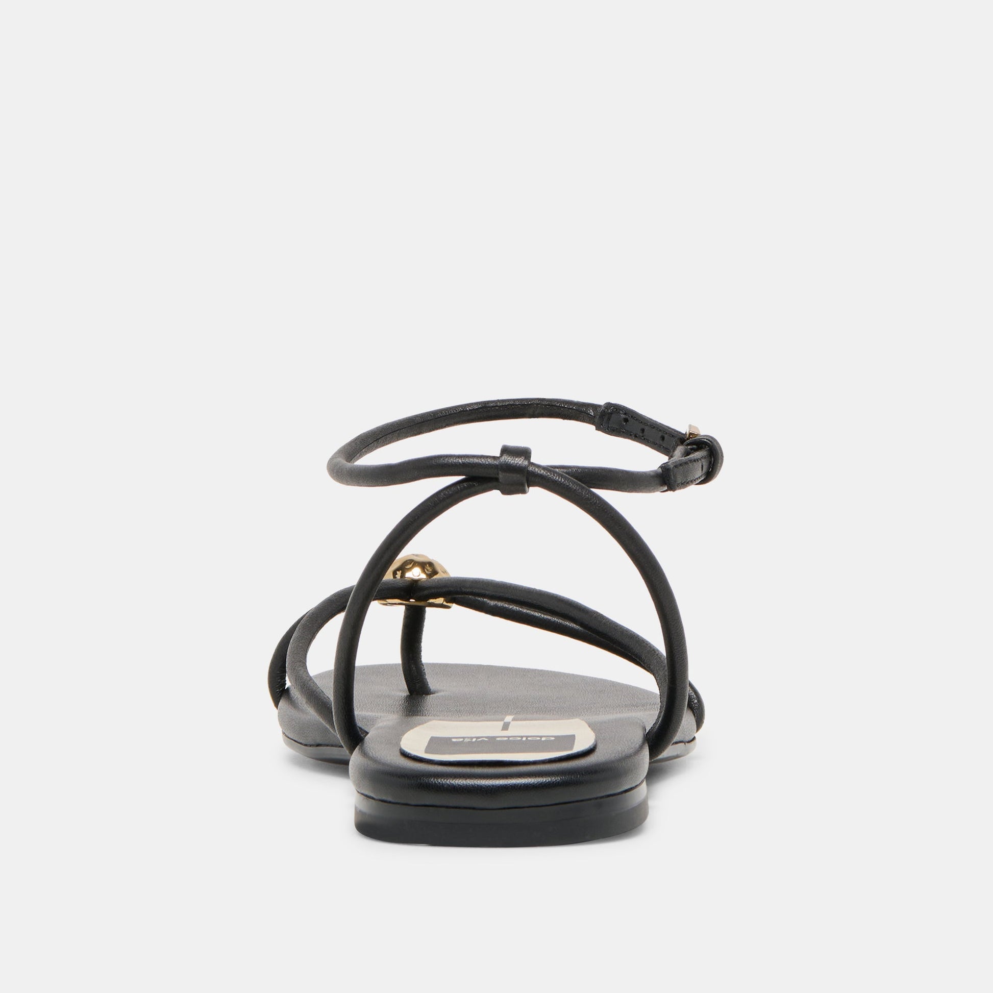 Kenley Black Leather Sandals Dolce Vita
