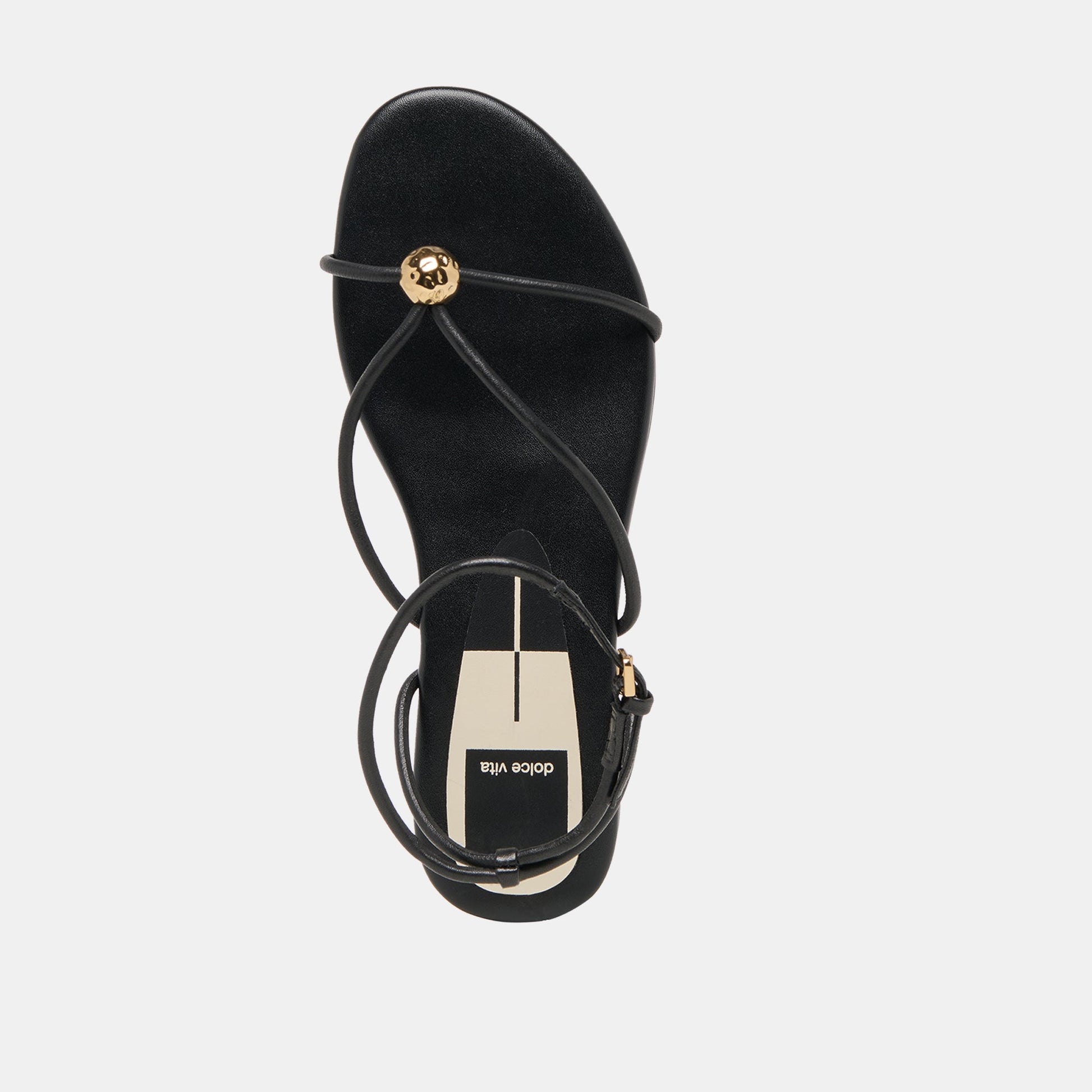 Kenley Black Leather Sandals Dolce Vita