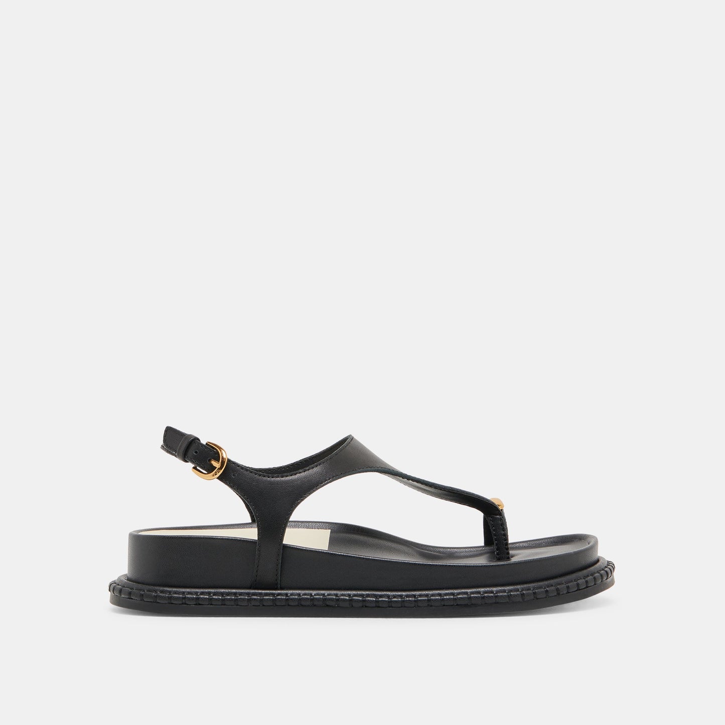 Stefan Black Leather Sandals Dolce Vita