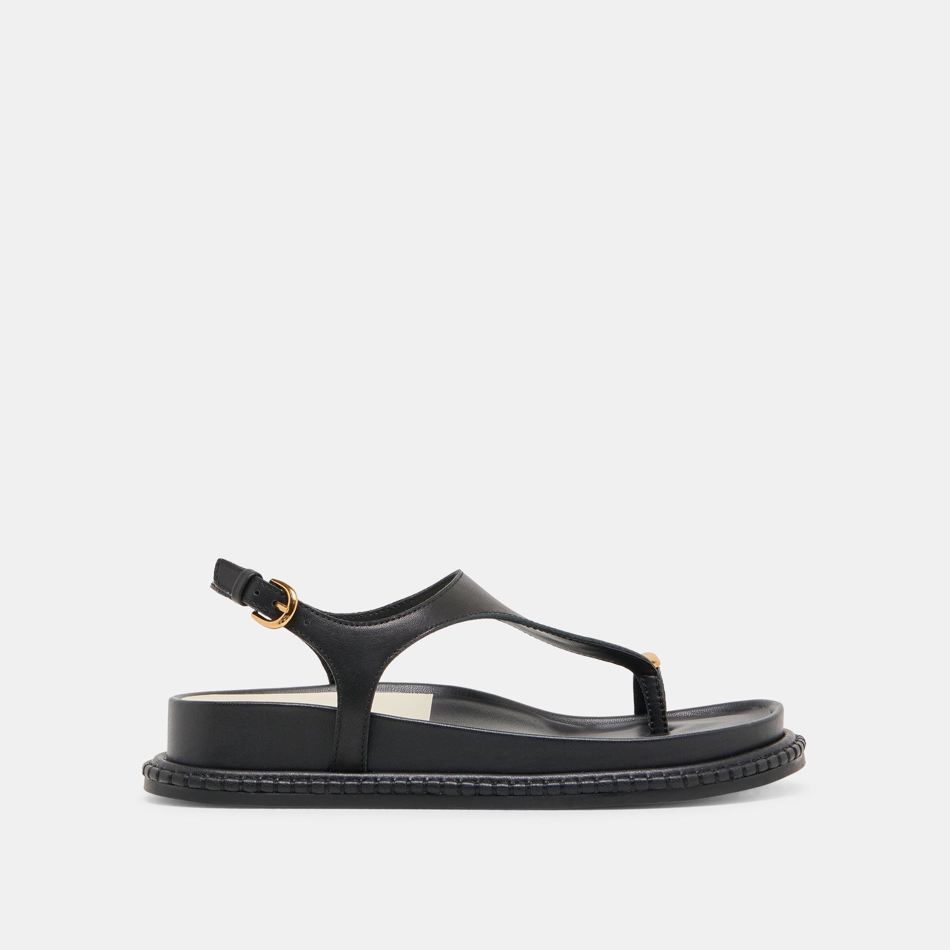 Stefan Black Leather Sandals Dolce Vita