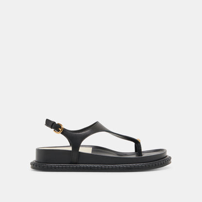 Stefan Black Leather Sandals Dolce Vita