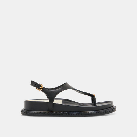 Stefan Black Leather Sandals Dolce Vita