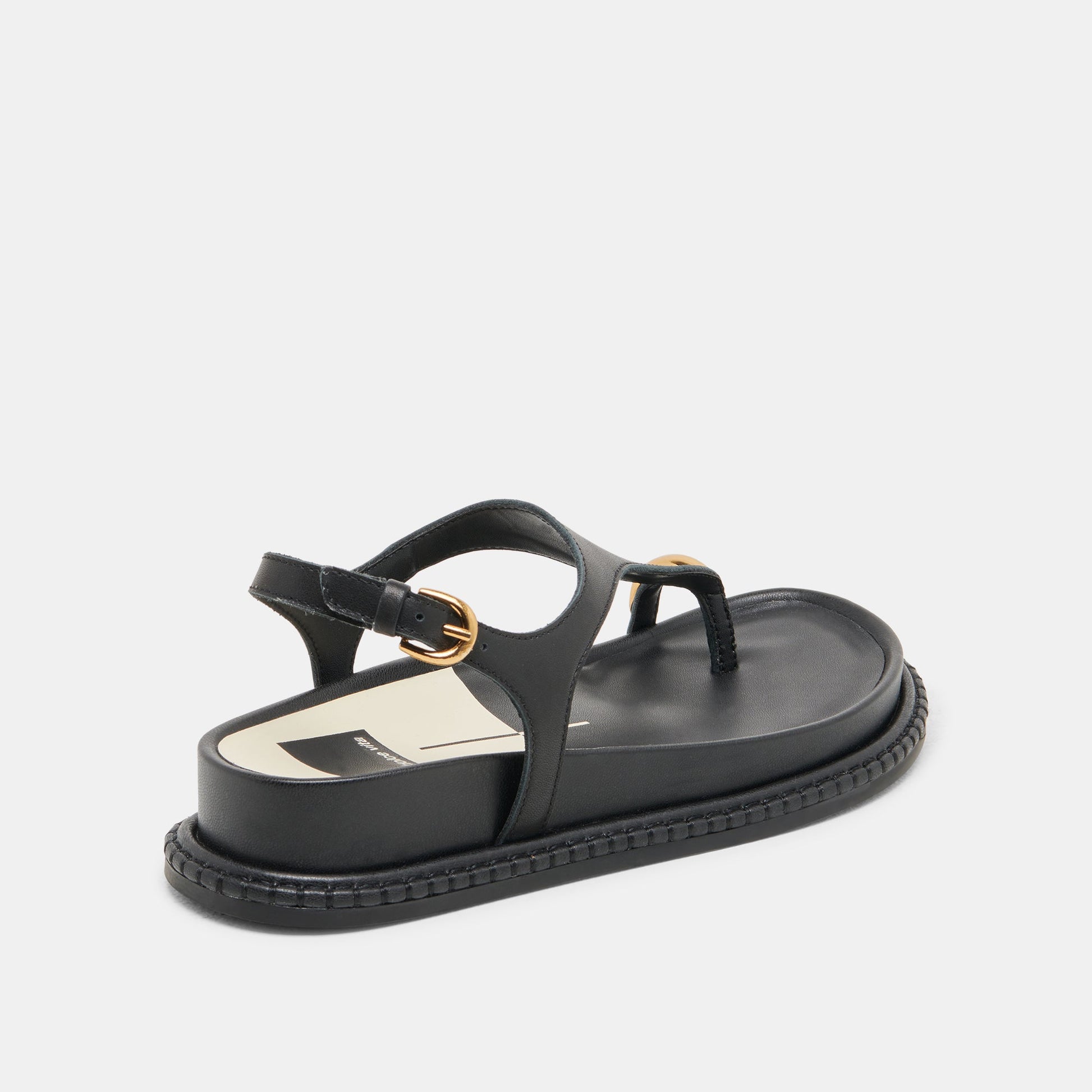 Stefan Black Leather Sandals Dolce Vita