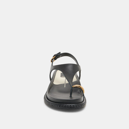 Stefan Black Leather Sandals Dolce Vita