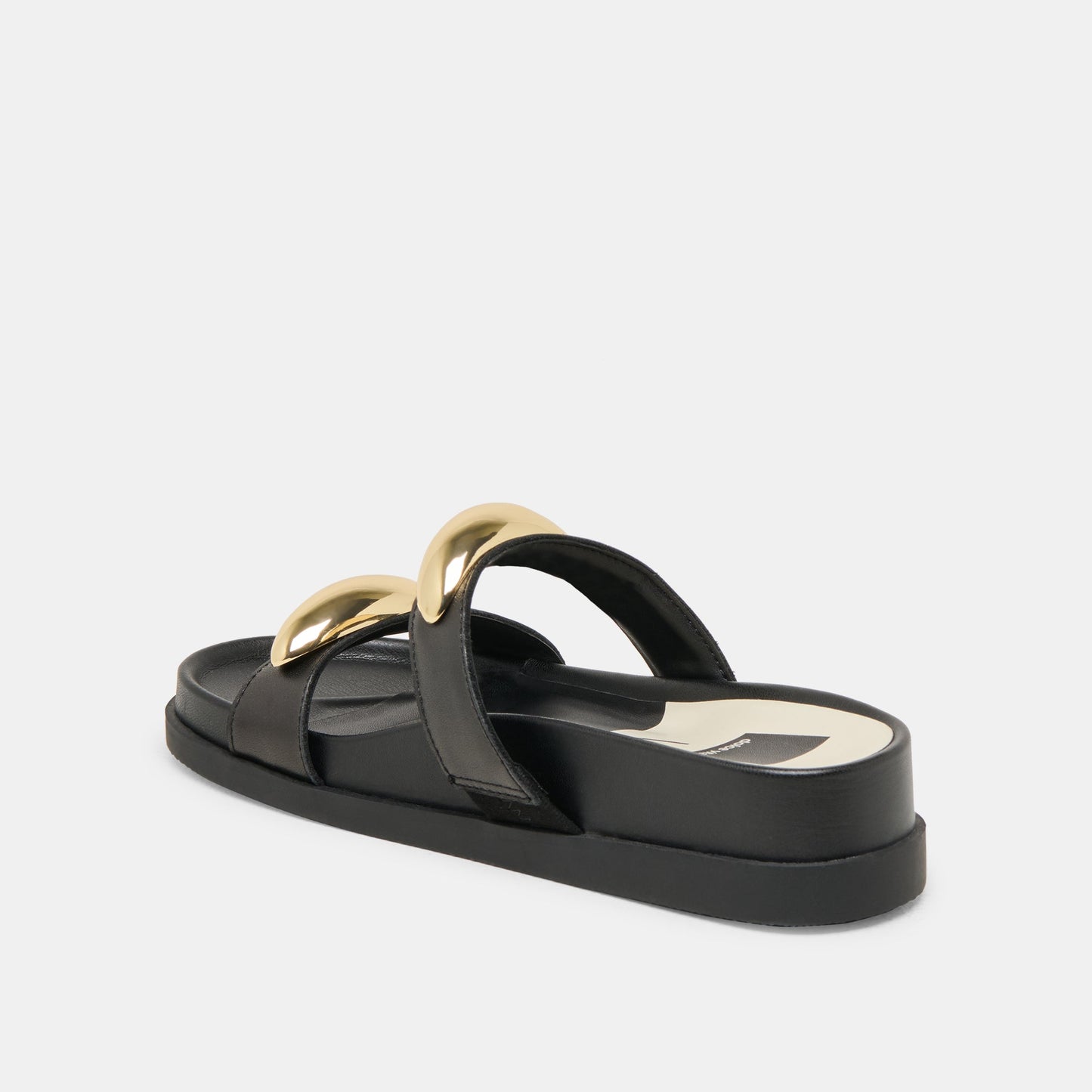 Satine Black Leather Sandals Dolce Vita