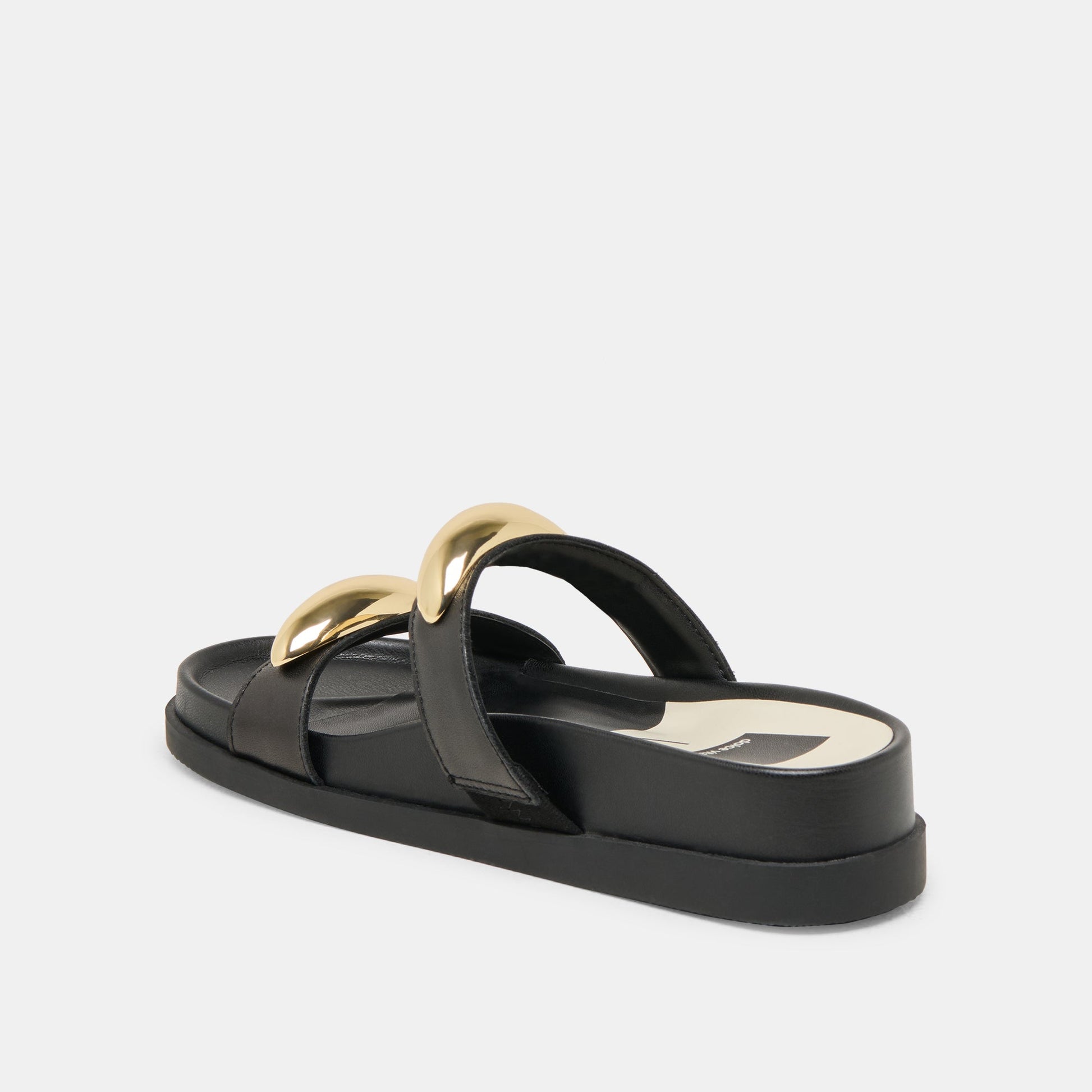 Satine Black Leather Sandals Dolce Vita