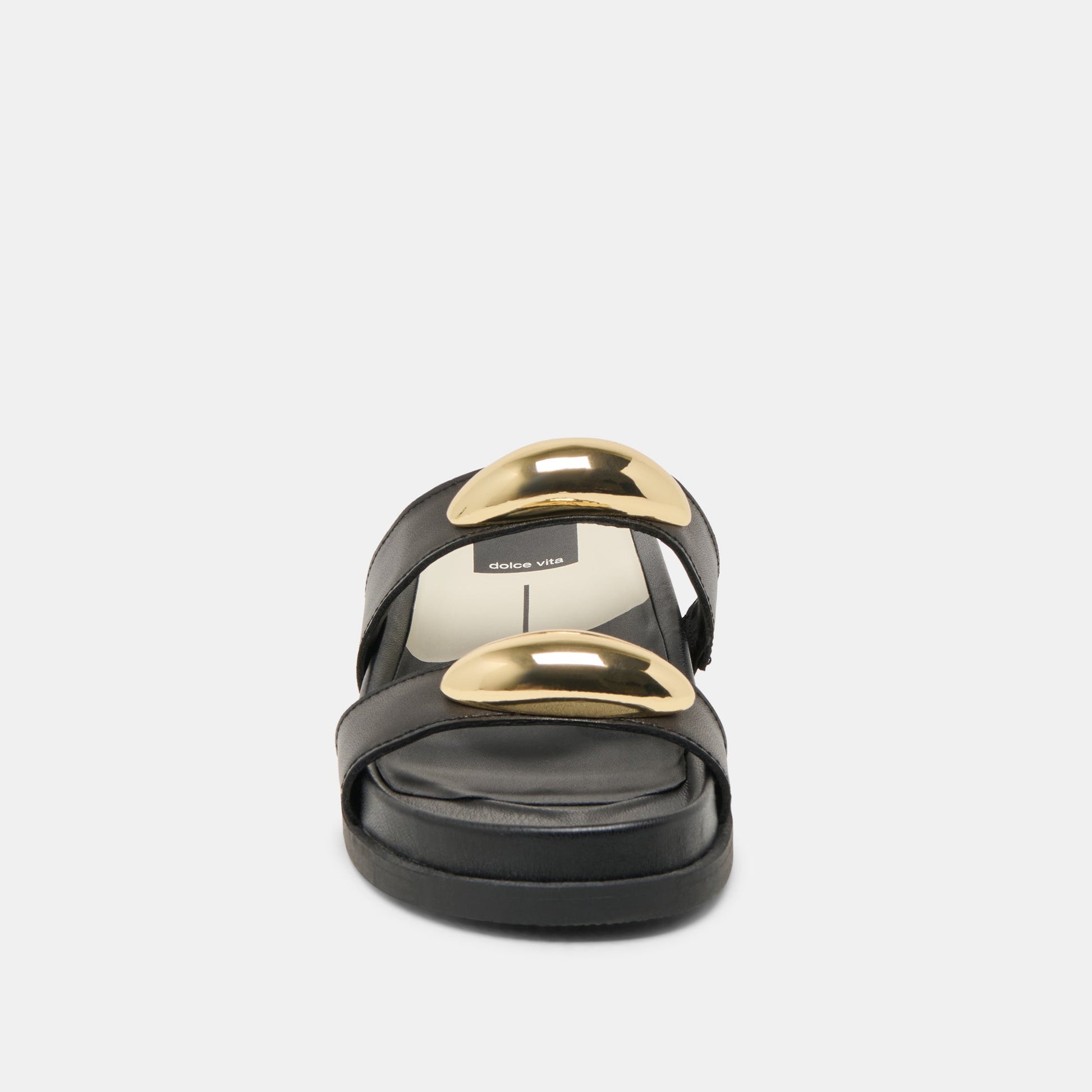 Satine Black Leather Sandals Dolce Vita