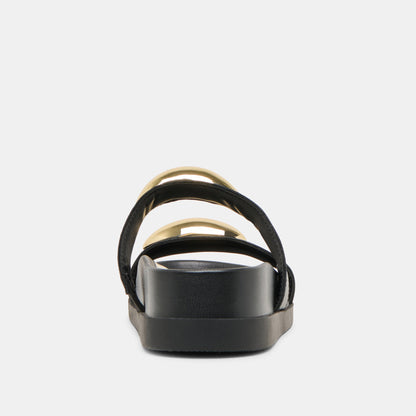 Satine Black Leather Sandals Dolce Vita