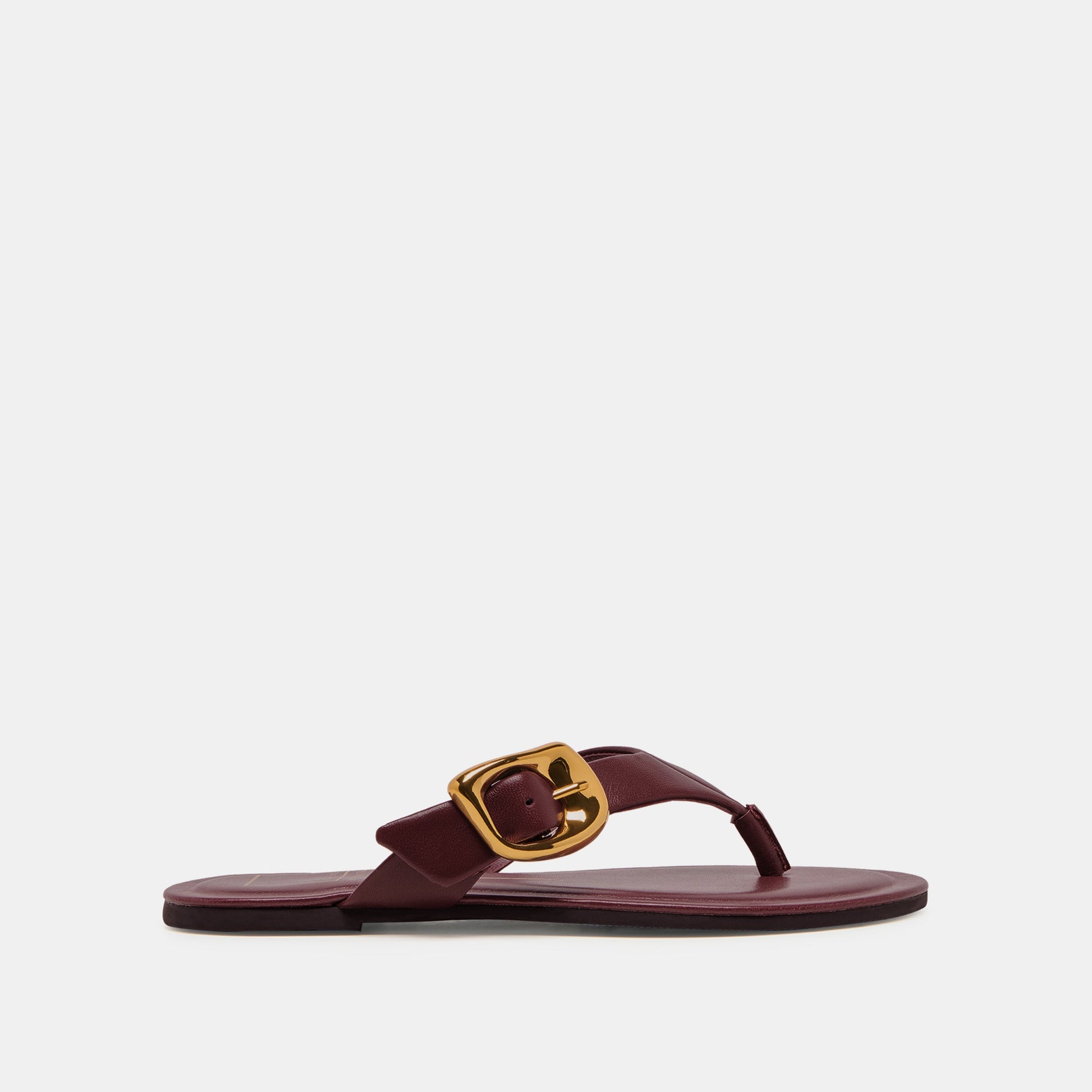 Rossa Burgundy Leather Sandals Dolce Vita