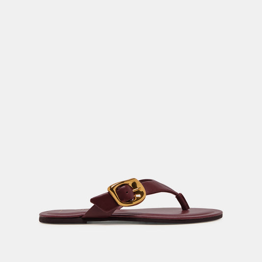 Rossa Burgundy Leather Sandals Dolce Vita