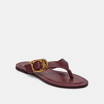 Rossa Burgundy Leather Sandals Dolce Vita