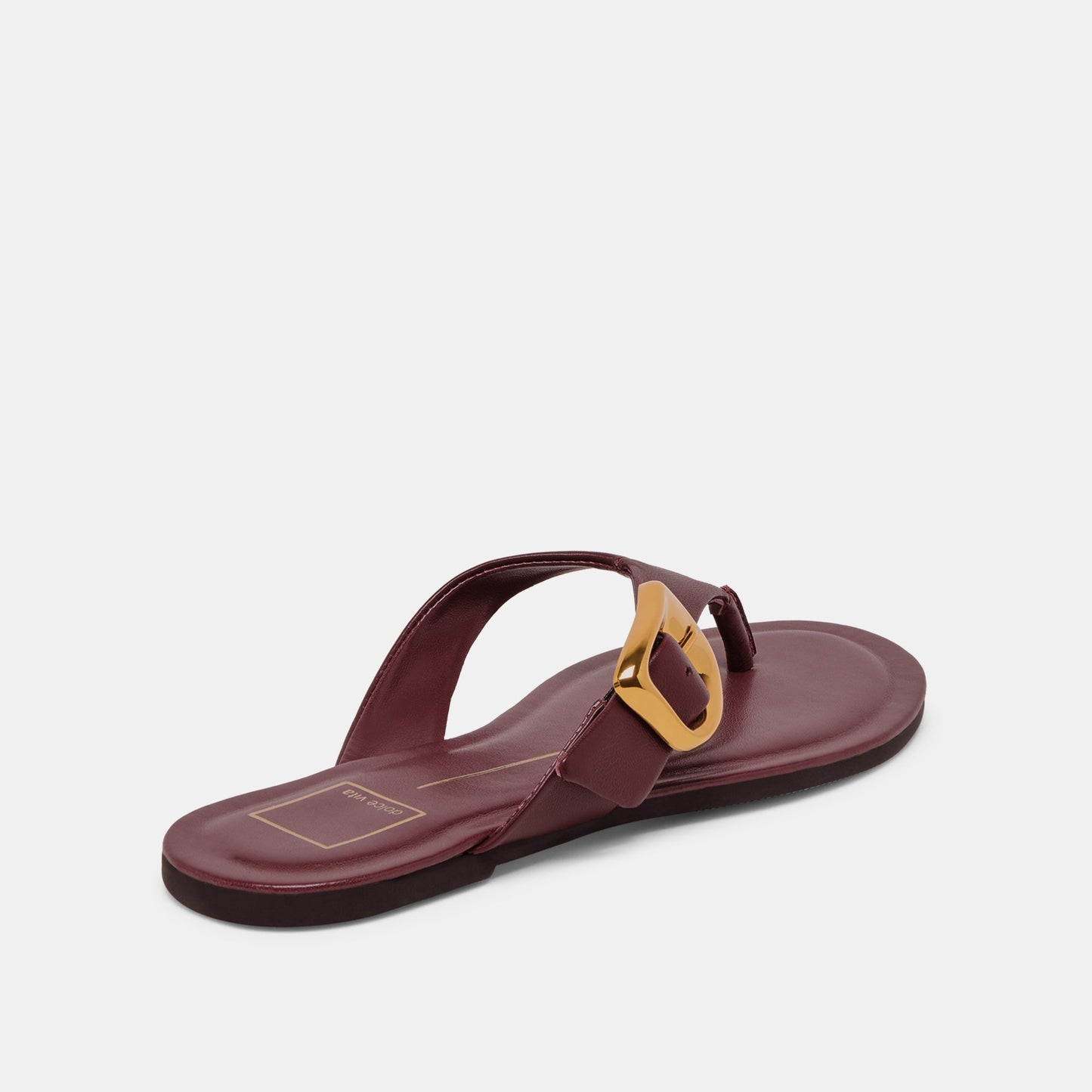 Rossa Burgundy Leather Sandals Dolce Vita