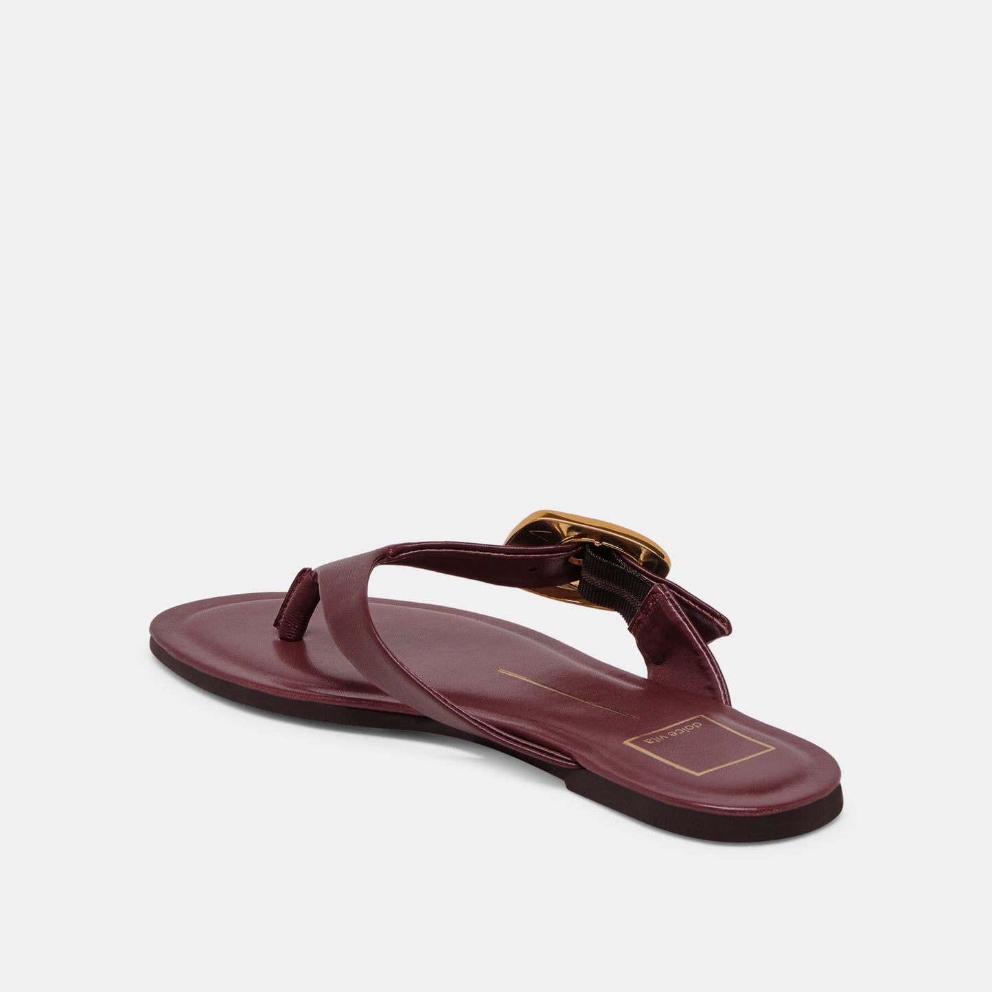 Rossa Burgundy Leather Sandals Dolce Vita