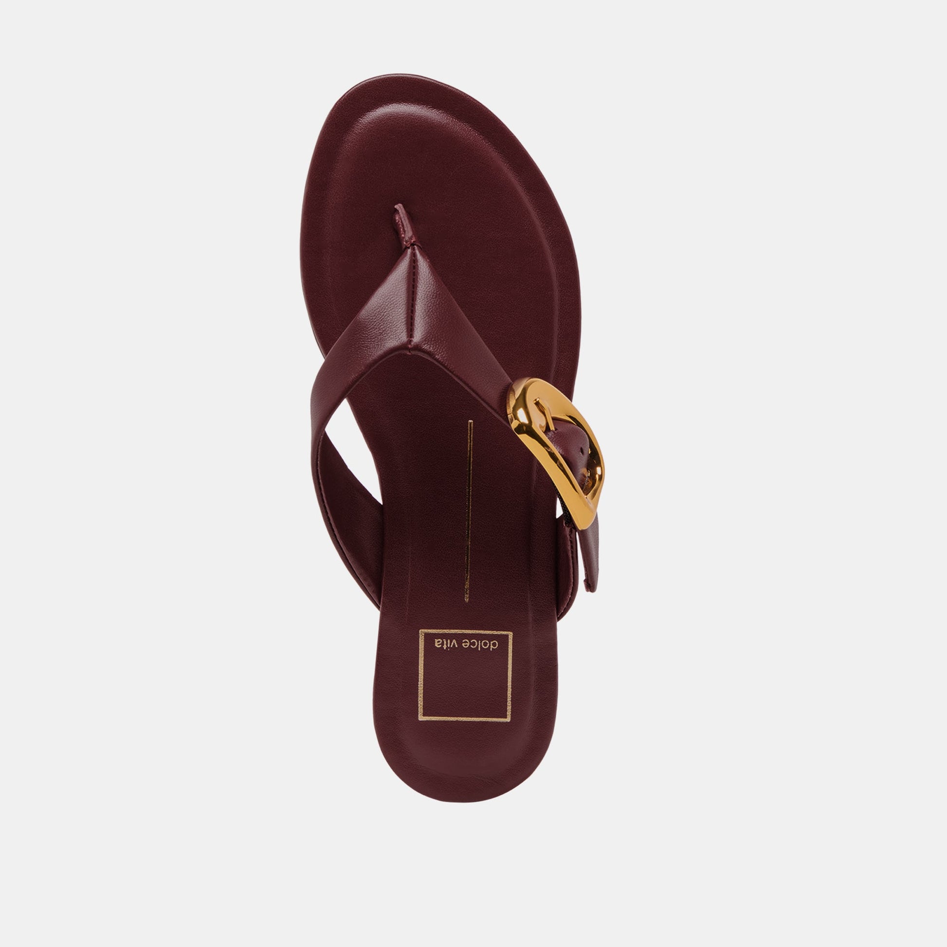 Rossa Burgundy Leather Sandals Dolce Vita