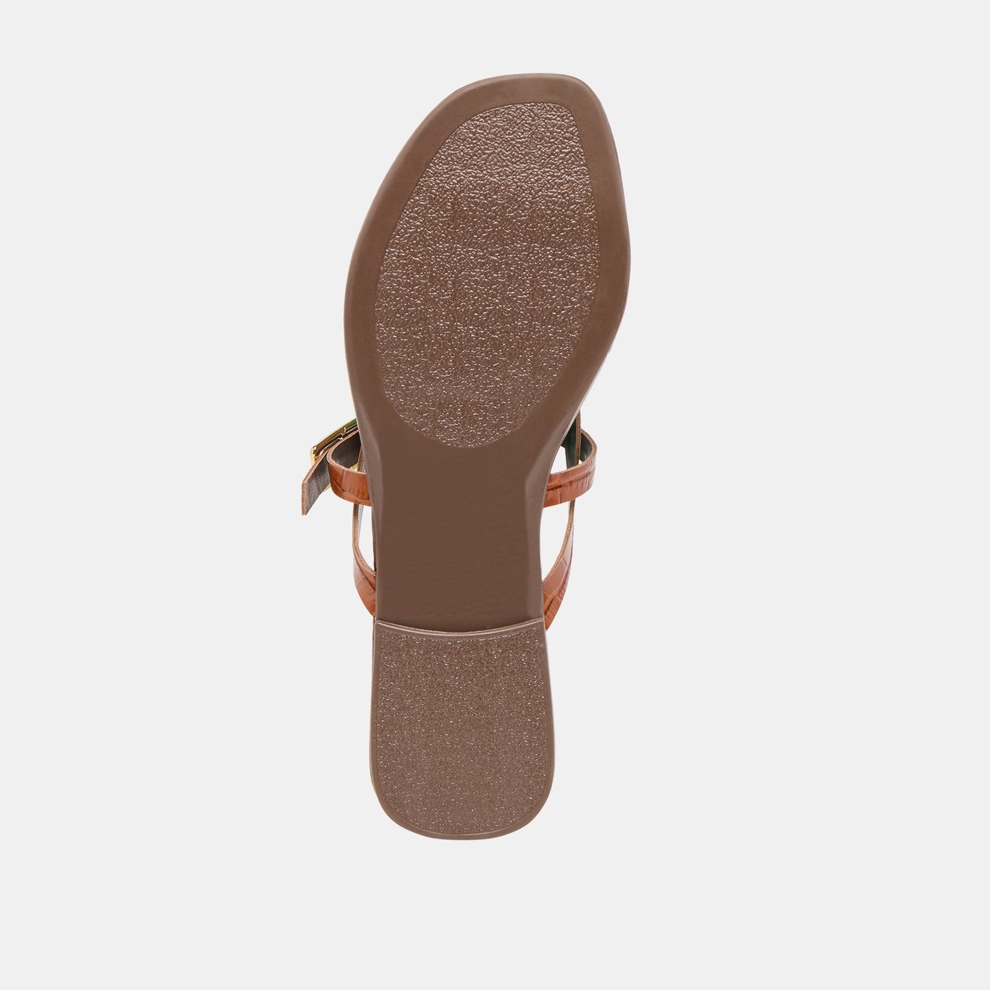 Piers Cognac Croco Embossed Leather Sandals Dolce Vita