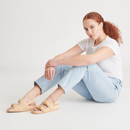 STARLA CROCHET SANDALS NATURAL KNIT Dolce Vita