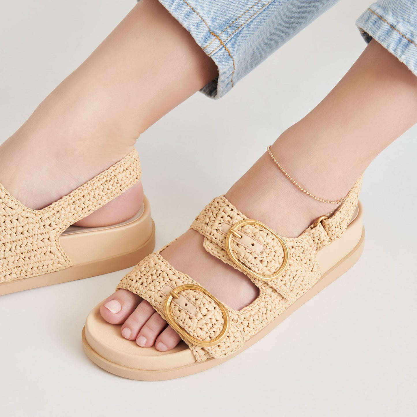 STARLA CROCHET SANDALS NATURAL KNIT Dolce Vita