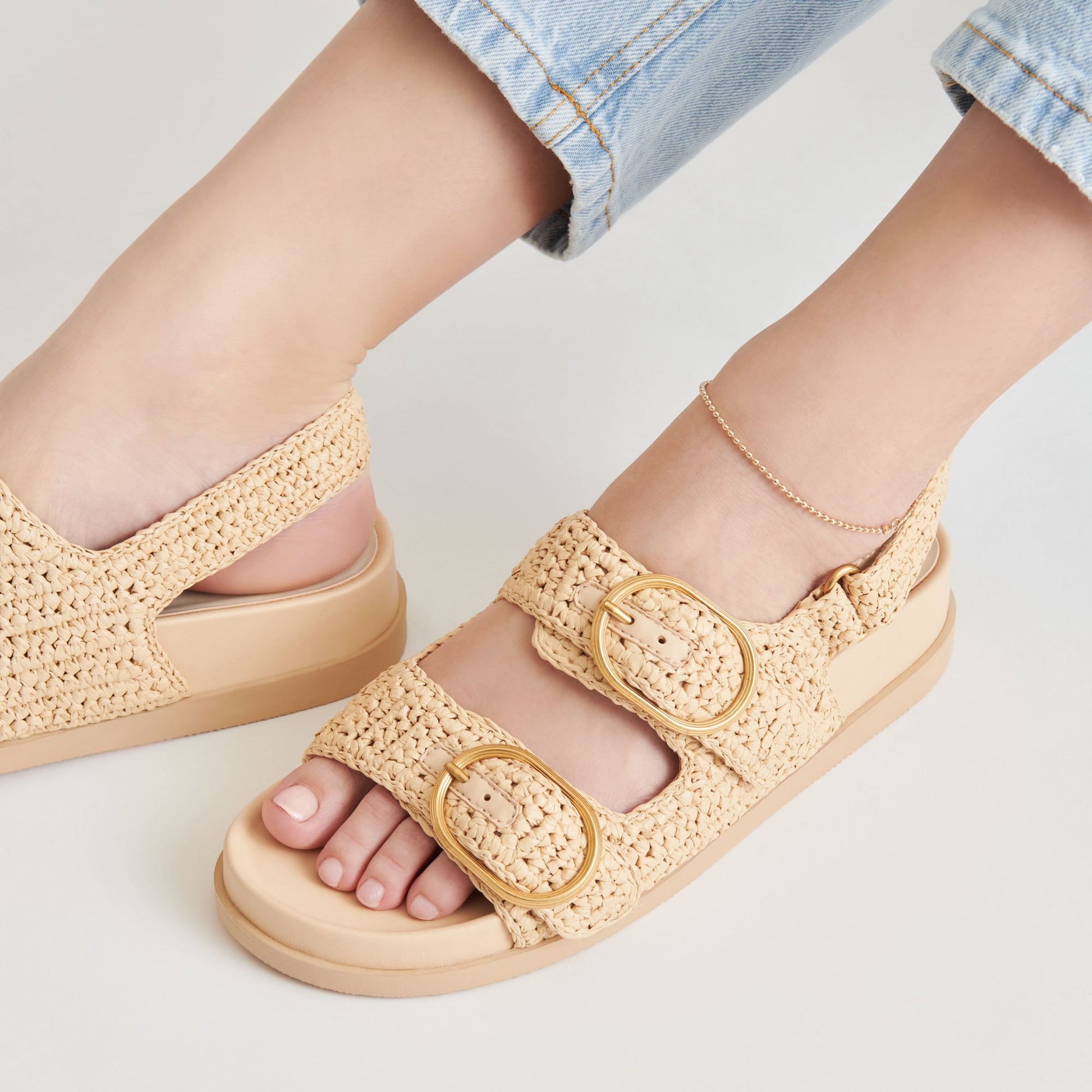 STARLA CROCHET SANDALS NATURAL KNIT Dolce Vita