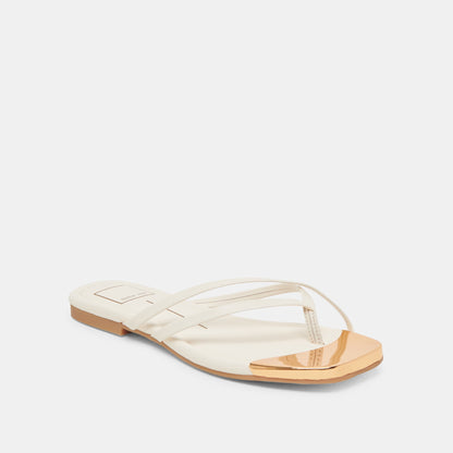 Laguna Off White Leather Sandals Dolce Vita