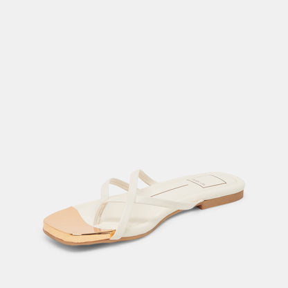 Laguna Off White Leather Sandals Dolce Vita