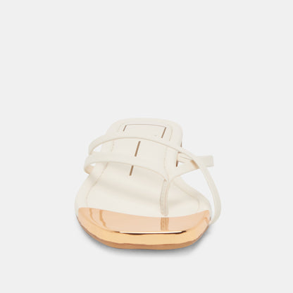 Laguna Off White Leather Sandals Dolce Vita