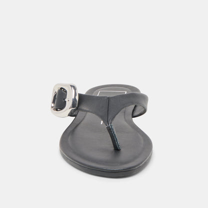 Rossa Black Leather Sandals Dolce Vita