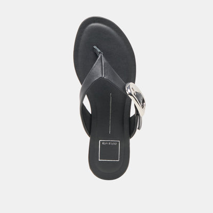Rossa Black Leather Sandals Dolce Vita