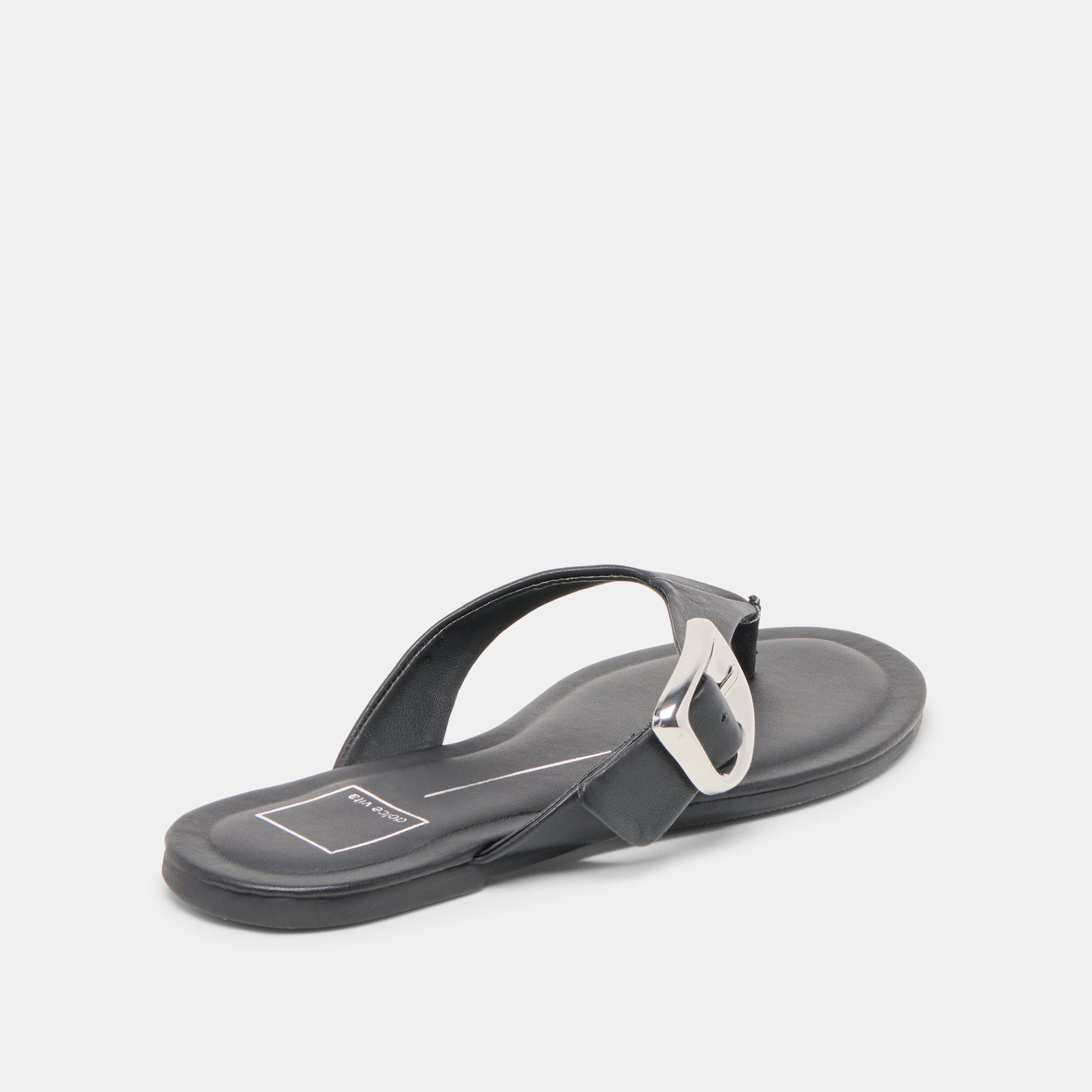 Rossa Black Leather Sandals Dolce Vita