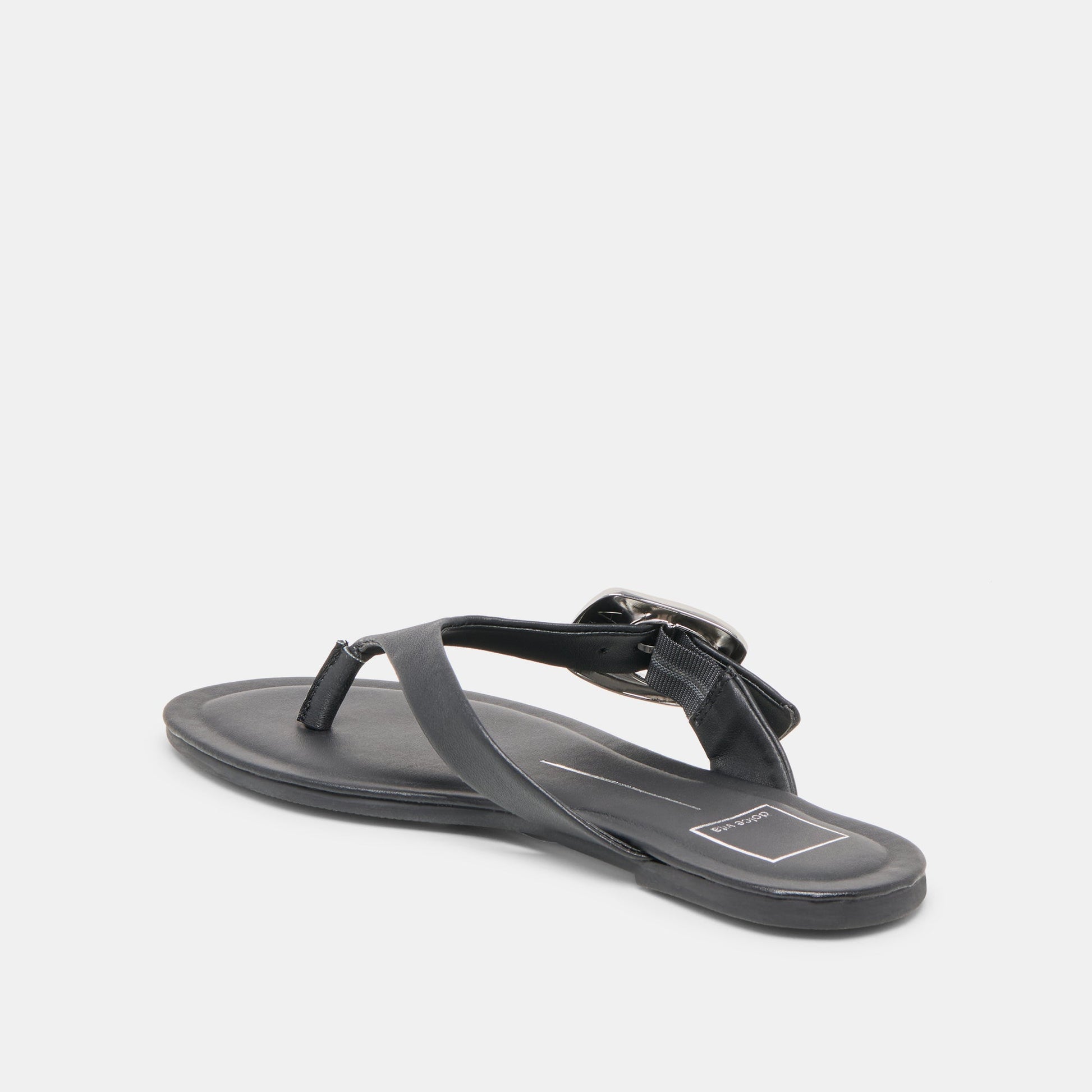 Rossa Black Leather Sandals Dolce Vita