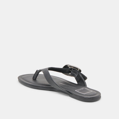 Rossa Black Leather Sandals Dolce Vita