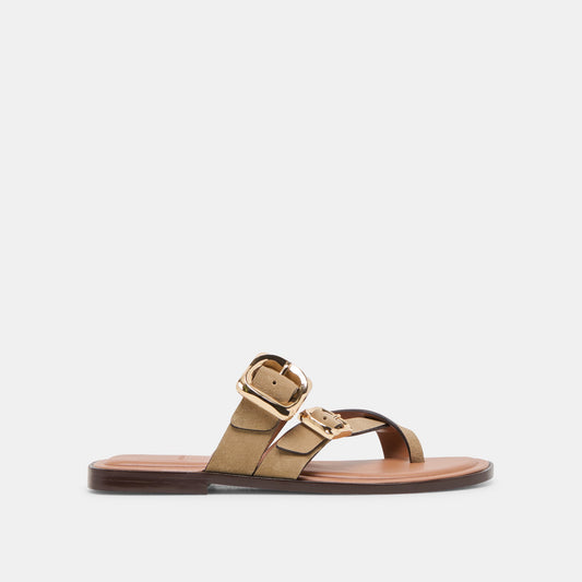 Shore Taupe Suede Sandals Dolce Vita
