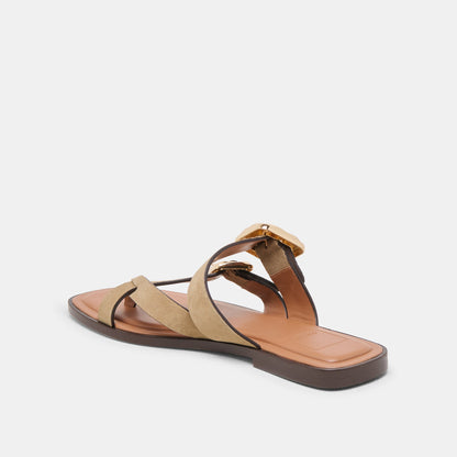 Shore Taupe Suede Sandals Dolce Vita