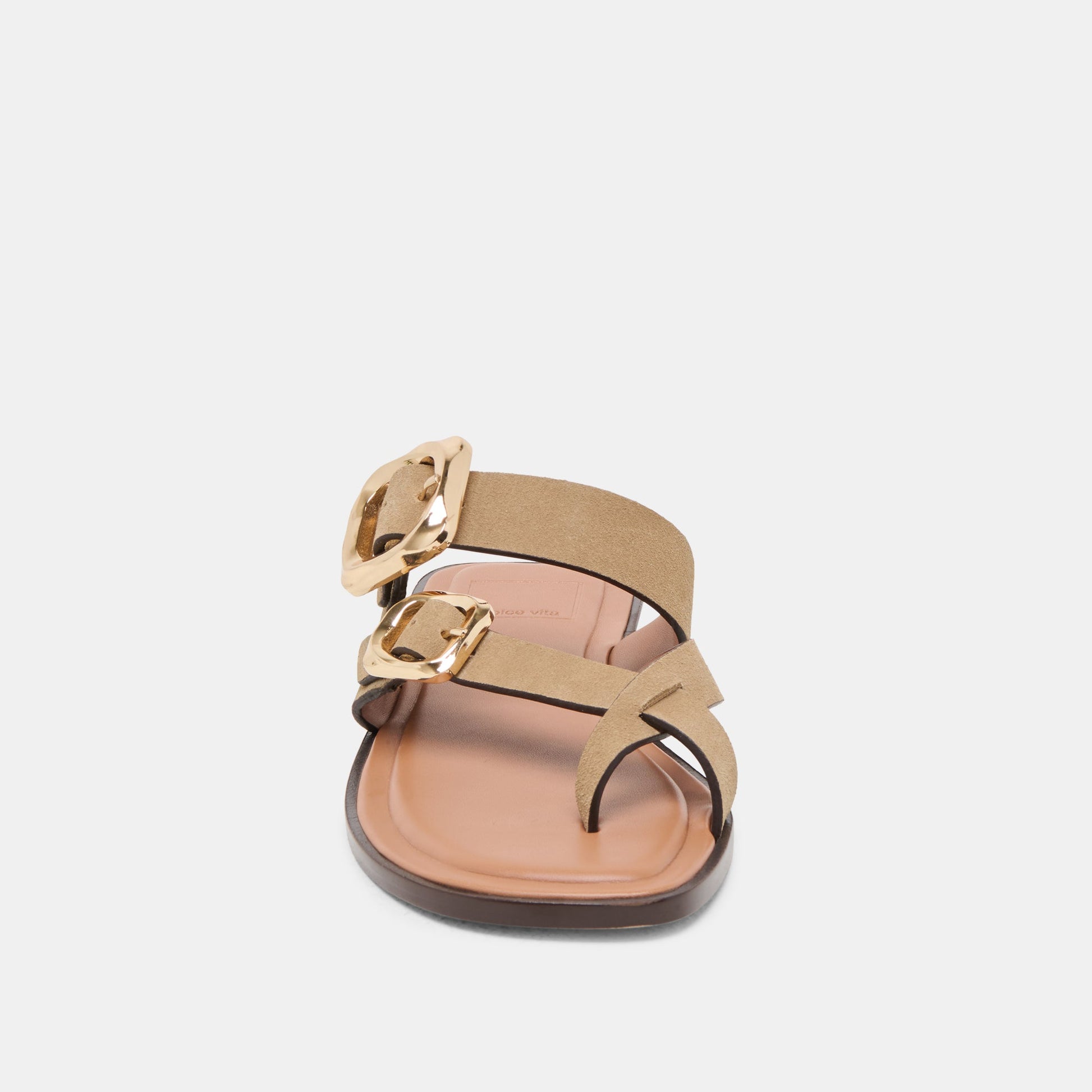 Shore Taupe Suede Sandals Dolce Vita