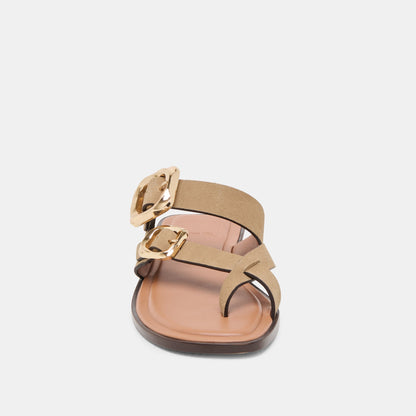 Shore Taupe Suede Sandals Dolce Vita