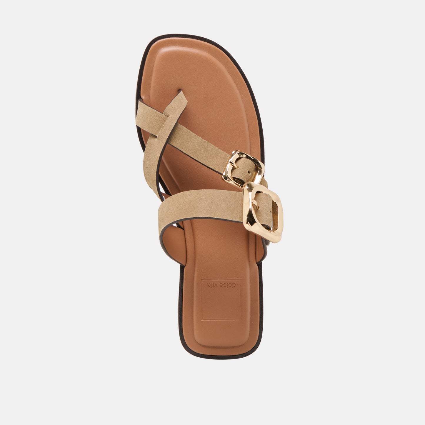 Shore Taupe Suede Sandals Dolce Vita