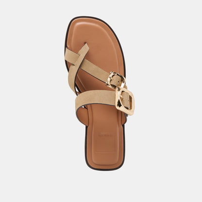 Shore Taupe Suede Sandals Dolce Vita