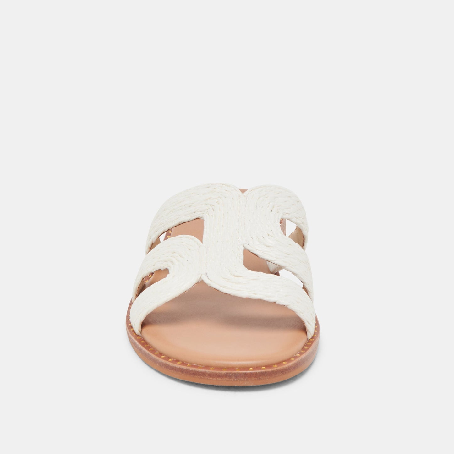 EMON WIDE SANDALS WHITE RAFFIA Dolce Vita