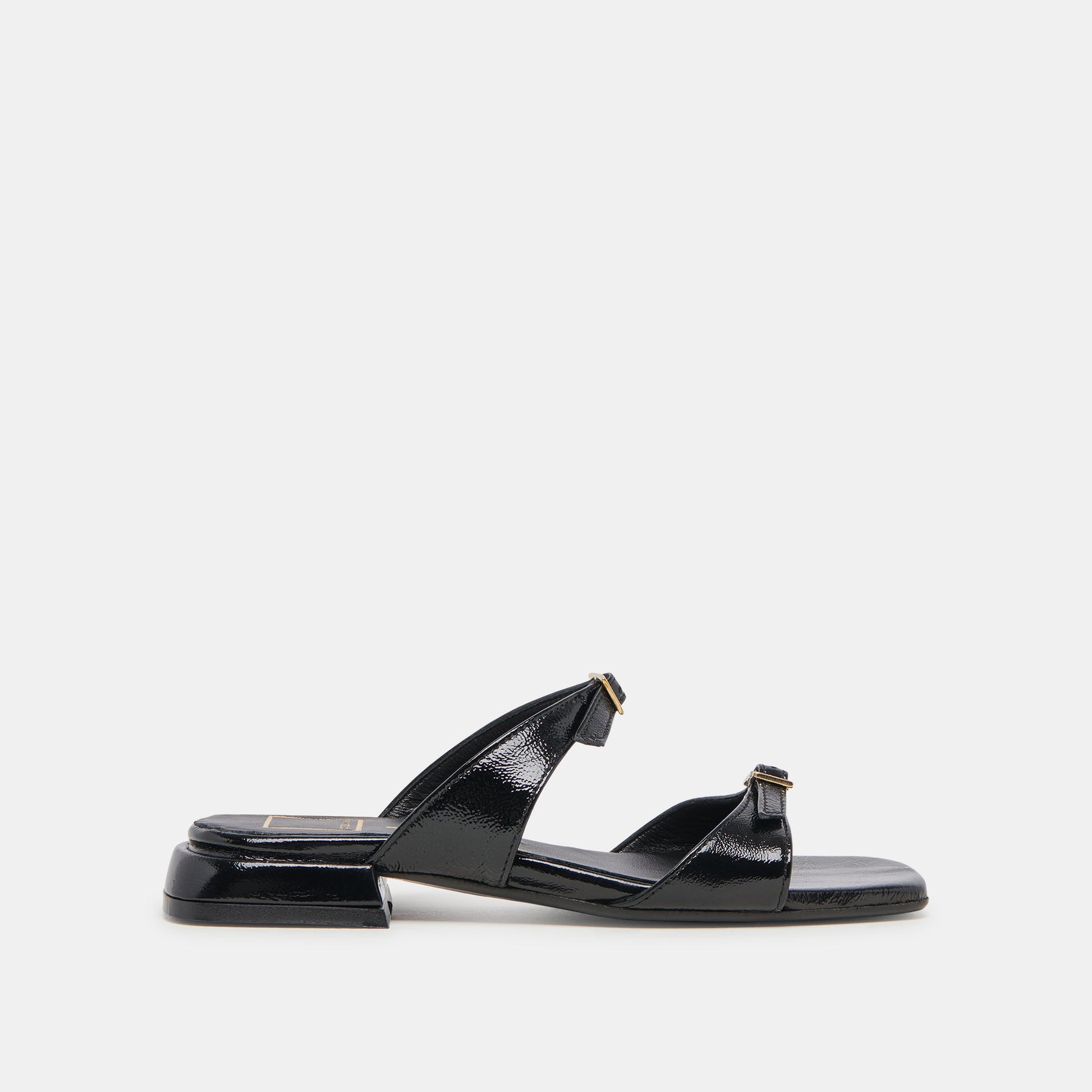 LAVERN SANDALS MIDNIGHT CRINKLE PATENT Dolce Vita