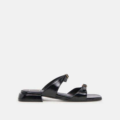 LAVERN SANDALS MIDNIGHT CRINKLE PATENT Dolce Vita