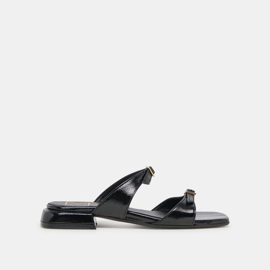 LAVERN SANDALS MIDNIGHT CRINKLE PATENT Dolce Vita