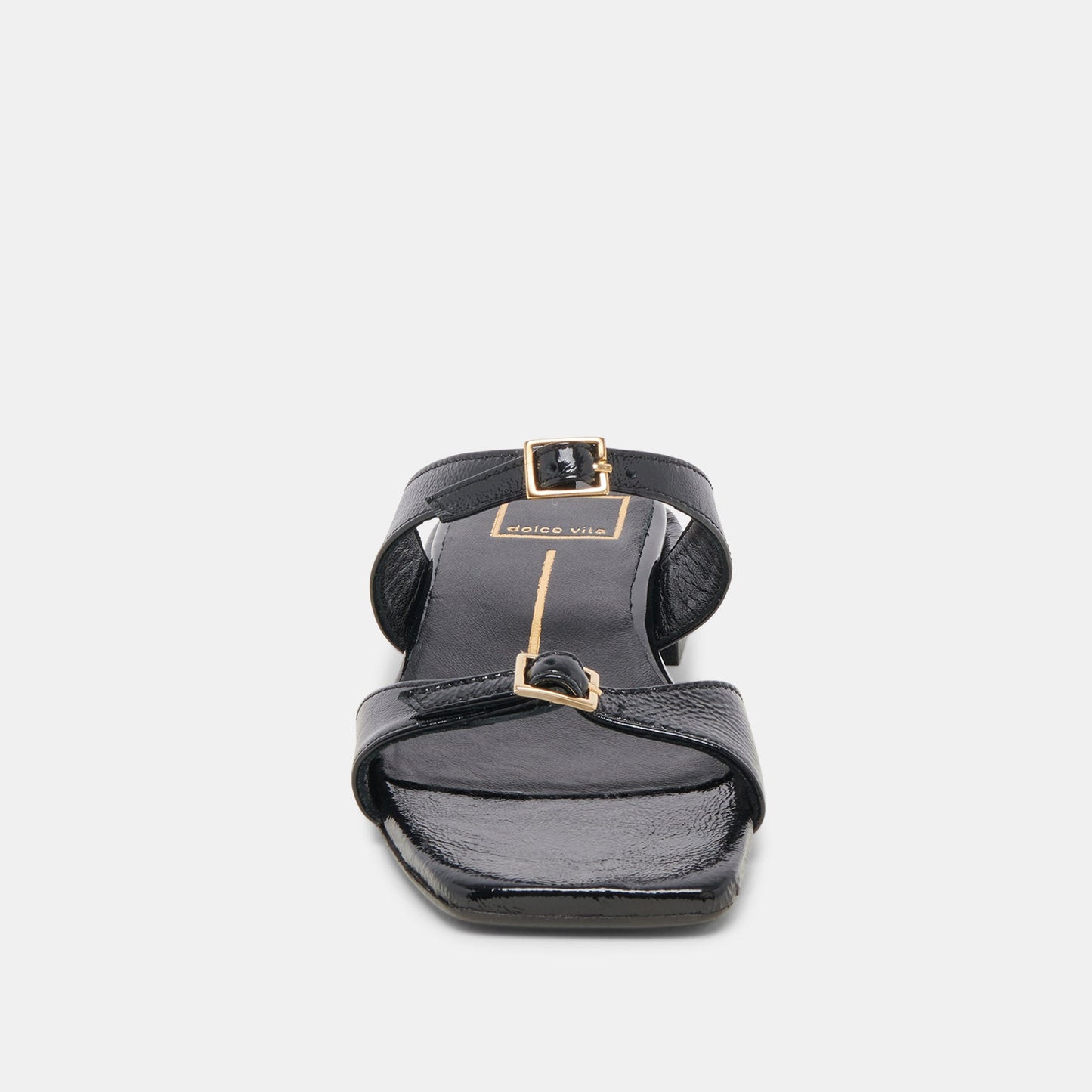 LAVERN SANDALS MIDNIGHT CRINKLE PATENT Dolce Vita
