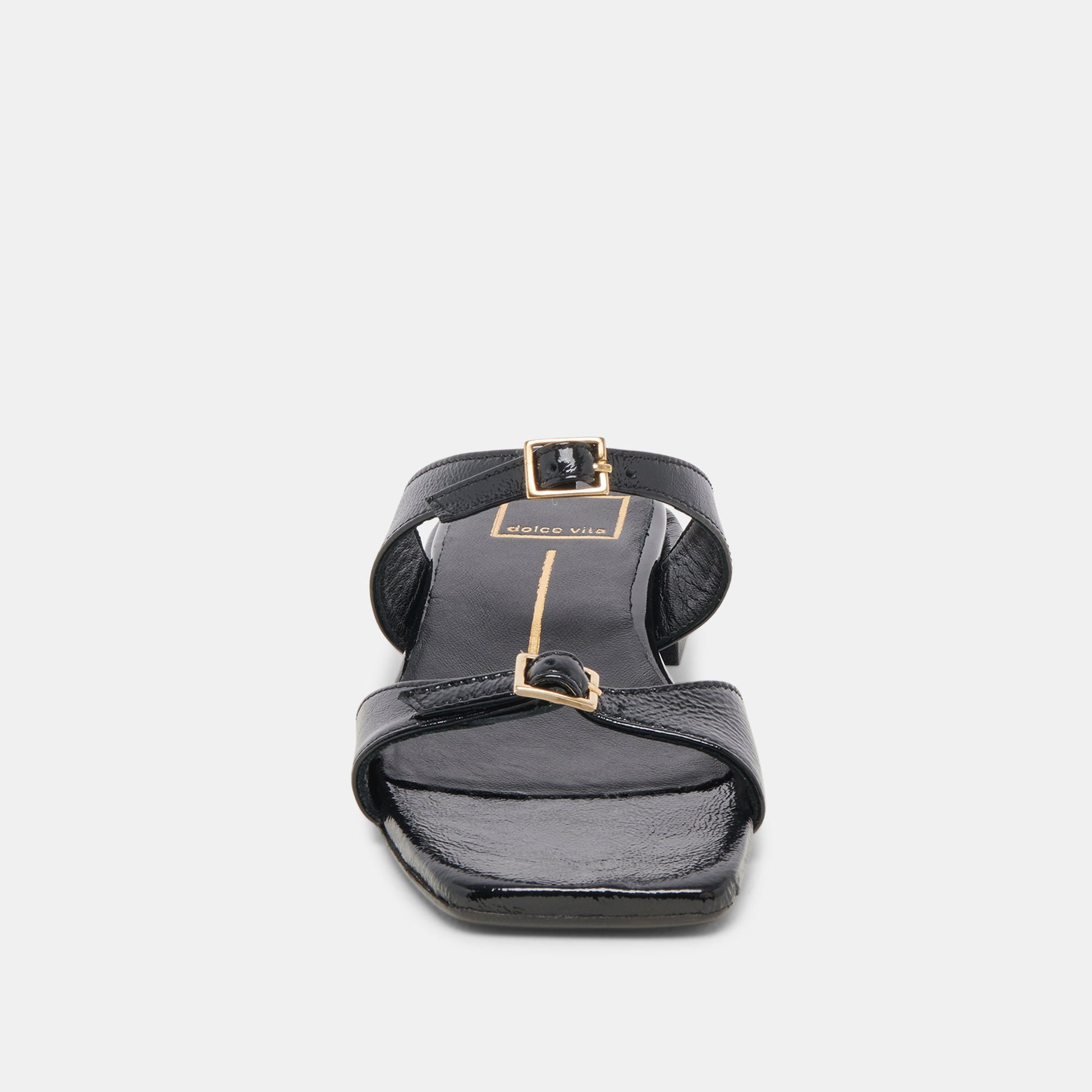 LAVERN SANDALS MIDNIGHT CRINKLE PATENT Dolce Vita