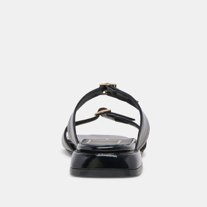 LAVERN SANDALS MIDNIGHT CRINKLE PATENT Dolce Vita