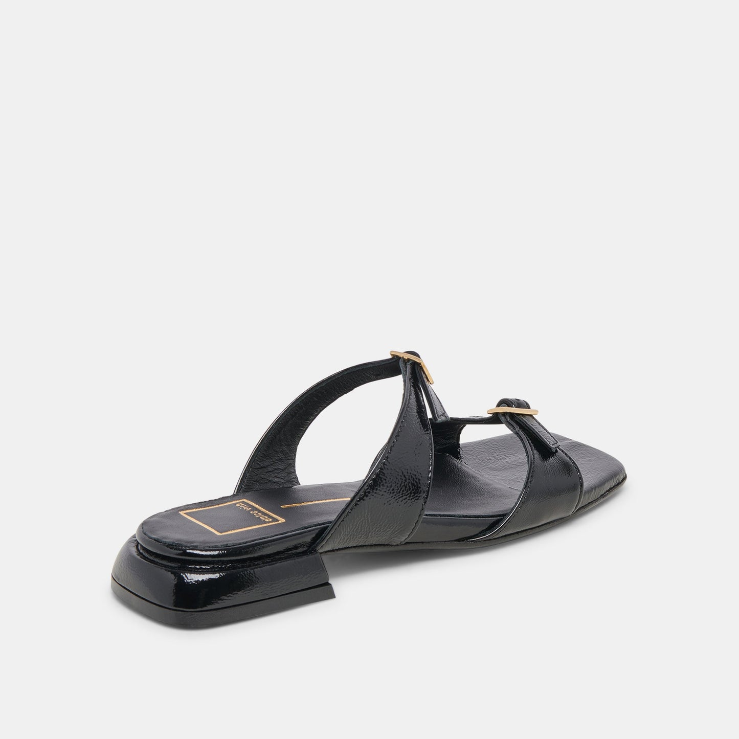 LAVERN SANDALS MIDNIGHT CRINKLE PATENT Dolce Vita