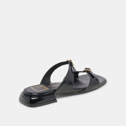 LAVERN SANDALS MIDNIGHT CRINKLE PATENT Dolce Vita