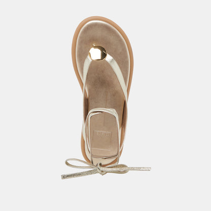 JUDY SANDALS LIGHT GOLD LEATHER Dolce Vita