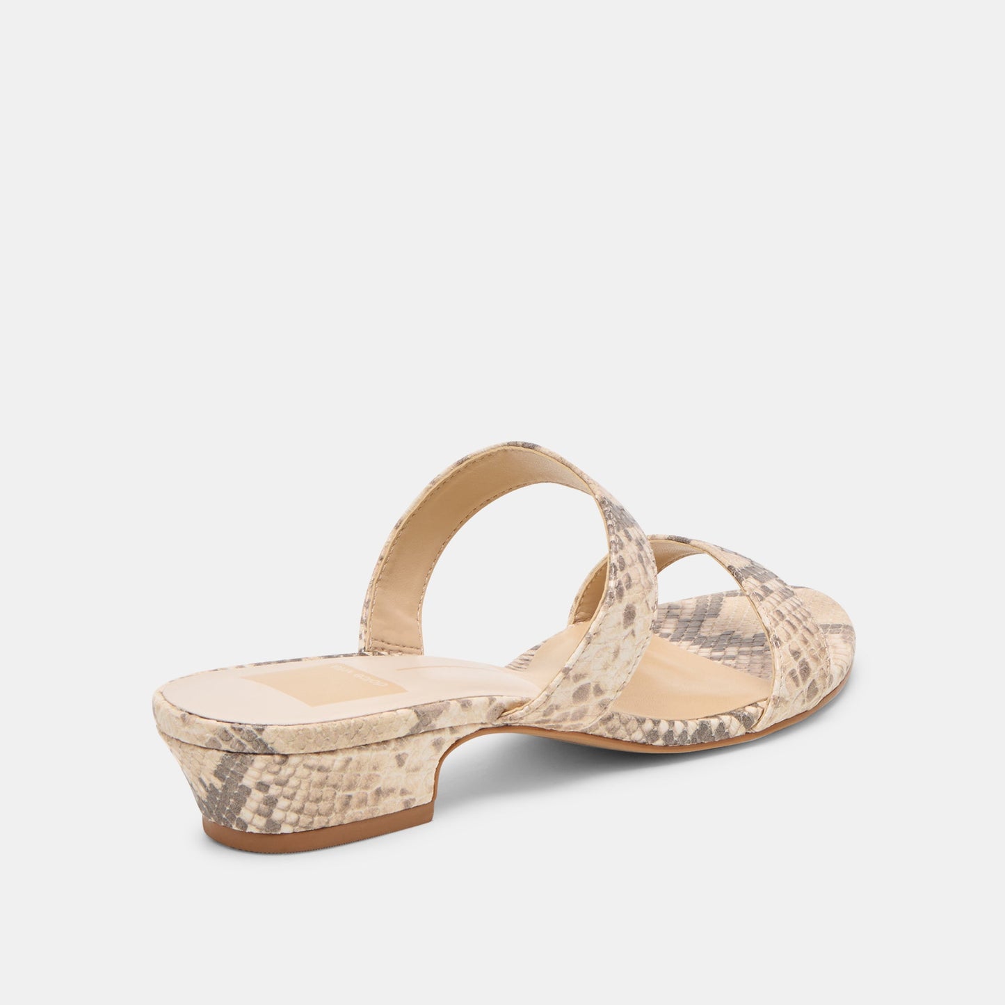 Kamile Natural Snake Embossed Leather Sandals Dolce Vita