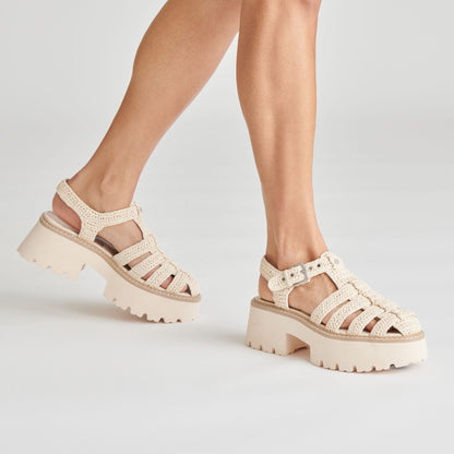 LASLY SANDALS OATMEAL KNIT Dolce Vita