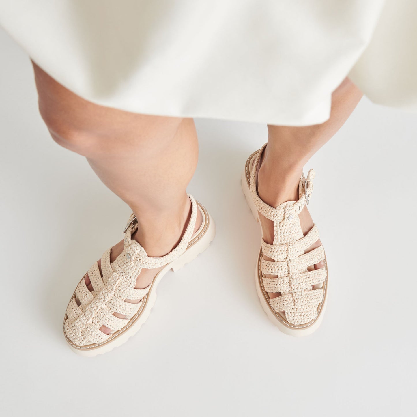 LASLY SANDALS OATMEAL KNIT Dolce Vita
